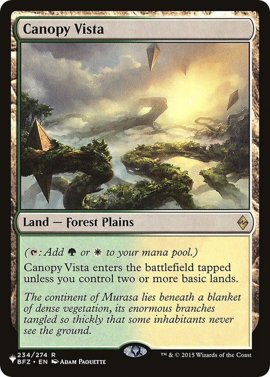 Image for Canopy Vista (234/274) (The List Reprints) - Magic: The Gathering