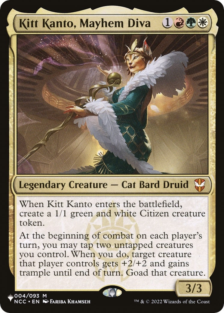 Image for Kitt Kanto, Mayhem Diva (004/093) (The List Reprints) - Magic: The Gathering