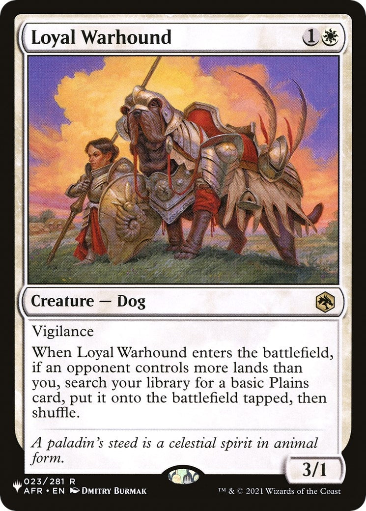 Image for Loyal Warhound (023/281) (The List Reprints) - Magic: The Gathering