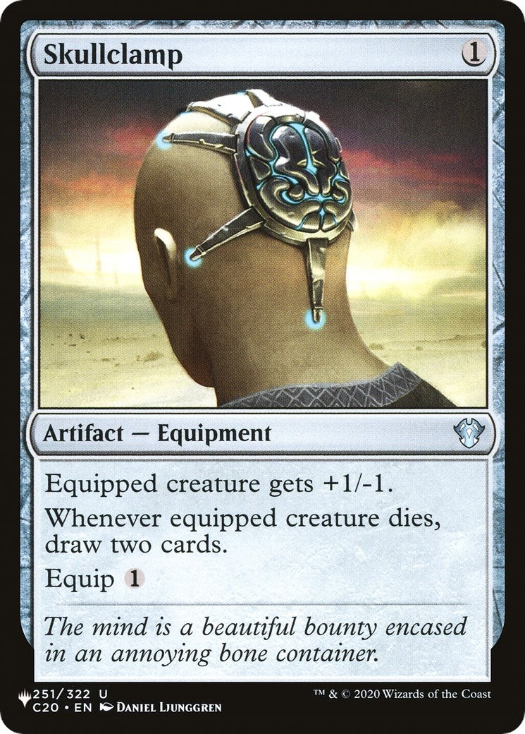 Image for Skullclamp (C20) (251/322) (The List Reprints) - Magic: The Gathering