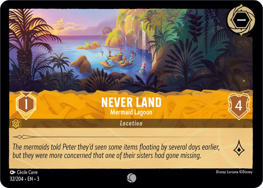 Image for Never Land - Mermaid Lagoon (32/204) (Into the Inklands) - Disney Lorcana