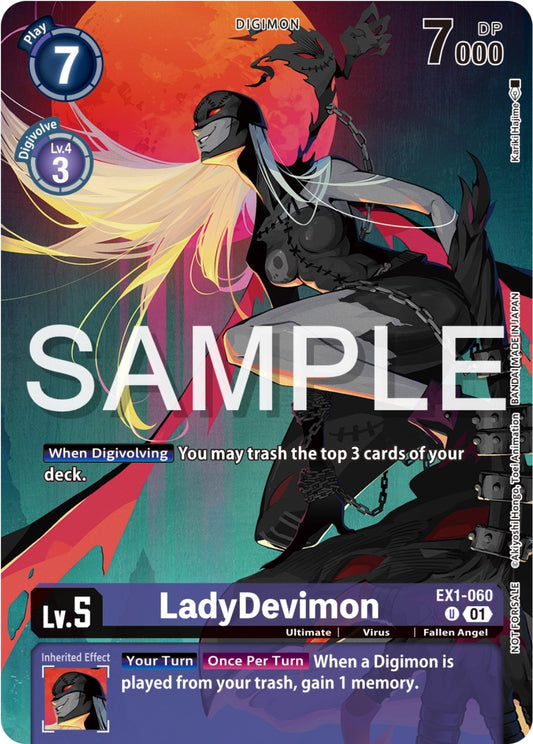 Image for LadyDevimon (Digimon Illustration Competition Pack 2023) (EX1-060 U) (Classic Collection) - Digimon Card Game