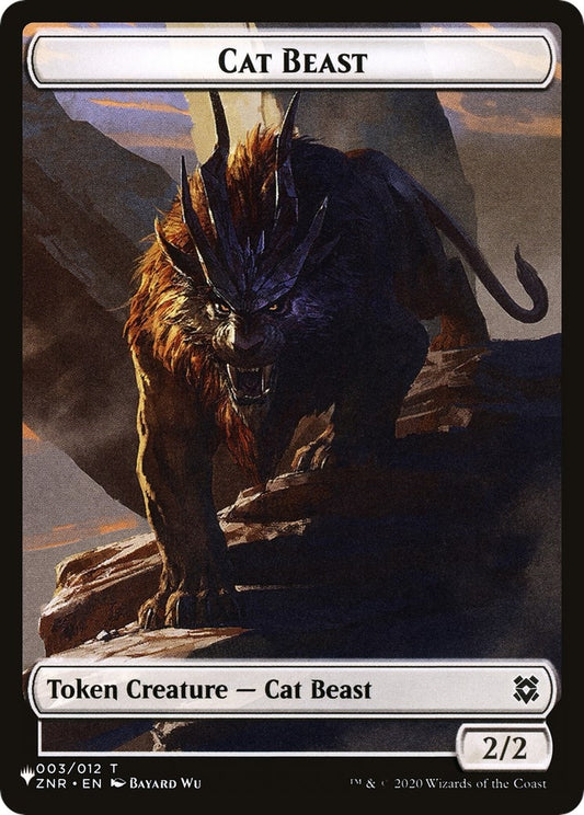 Image for Cat Beast // Shapeshifter (002) Double-Sided Token (3 // 2) (The List Reprints) - Magic: The Gathering