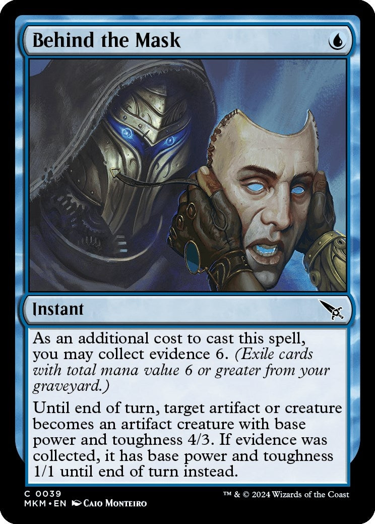 Image for Behind the Mask (39) (Murders at Karlov Manor) - Magic: The Gathering