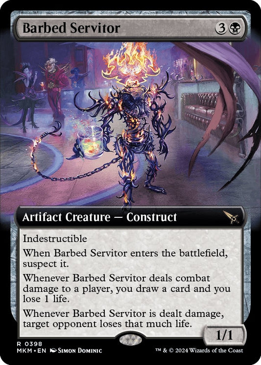 Image for Barbed Servitor (Extended Art) (398) (Murders at Karlov Manor) - Magic: The Gathering