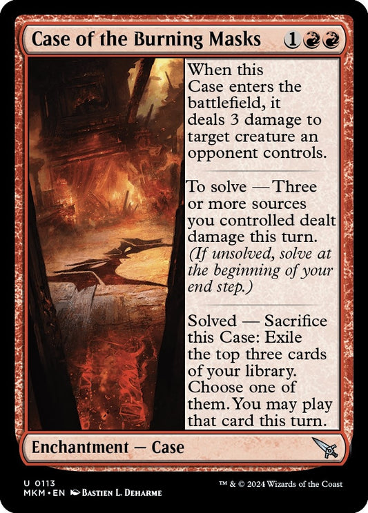 Image for Case of the Burning Masks (113) (Murders at Karlov Manor) - Magic: The Gathering