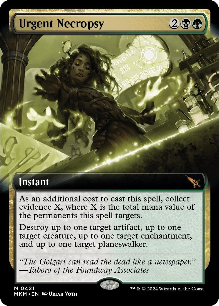 Image for Urgent Necropsy (Extended Art) (421) (Murders at Karlov Manor) - Magic: The Gathering