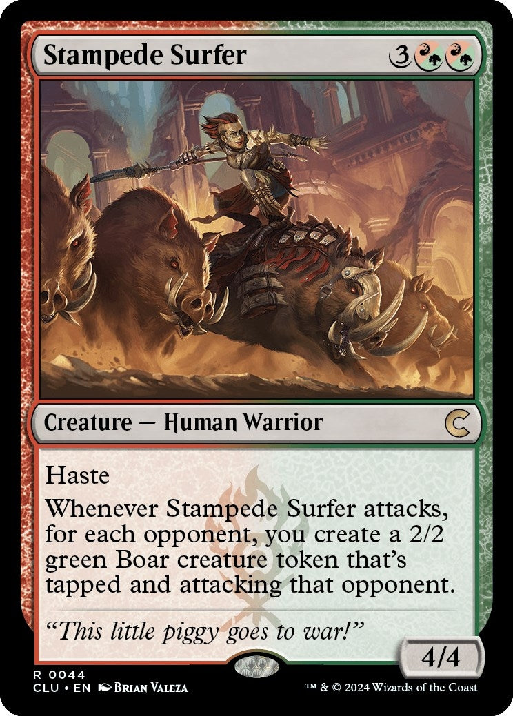Image for Stampede Surfer (44) (Ravnica: Clue Edition) - Magic: The Gathering