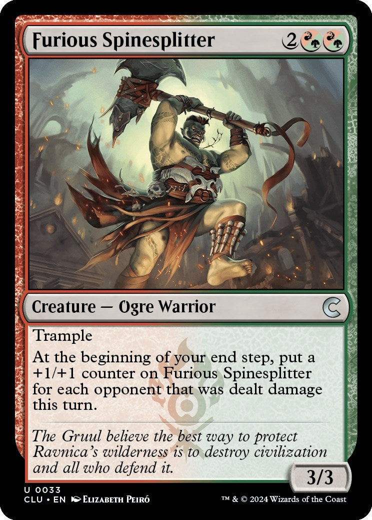 Image for Furious Spinesplitter (33) (Ravnica: Clue Edition) - Magic: The Gathering