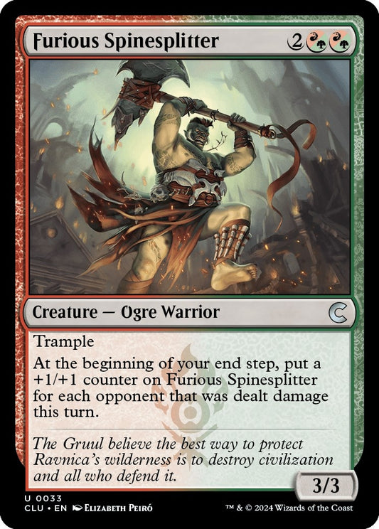 Image for Furious Spinesplitter (33) (Ravnica: Clue Edition) - Magic: The Gathering
