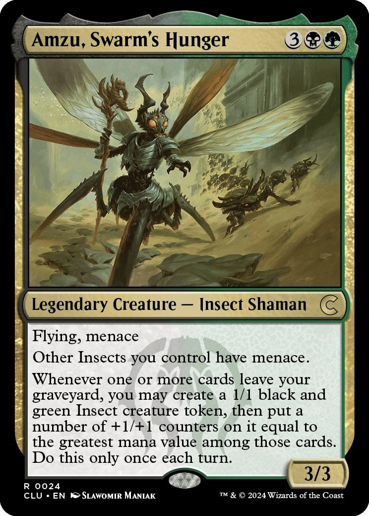 Image for Amzu, Swarm's Hunger (24) (Ravnica: Clue Edition) - Magic: The Gathering