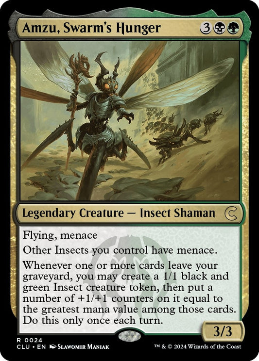 Image for Amzu, Swarm's Hunger (24) (Ravnica: Clue Edition) - Magic: The Gathering