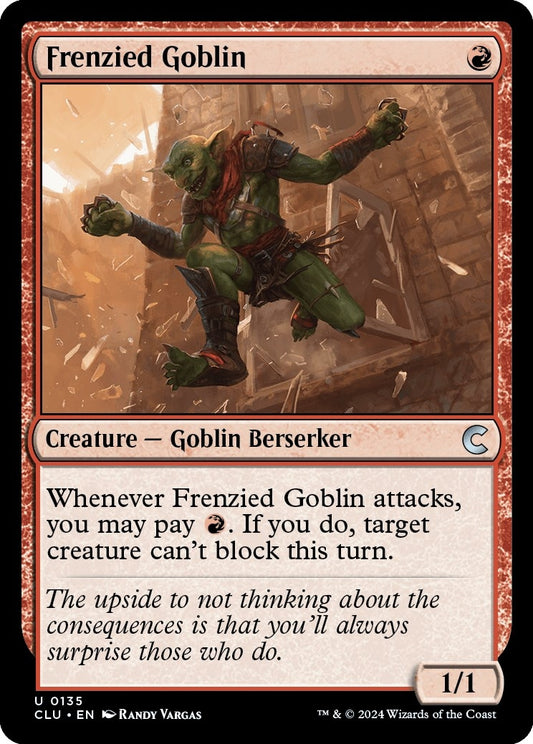 Image for Frenzied Goblin (135) (Ravnica: Clue Edition) - Magic: The Gathering