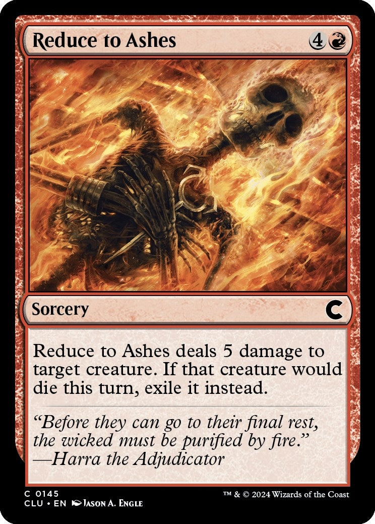 Image for Reduce to Ashes (145) (Ravnica: Clue Edition) - Magic: The Gathering