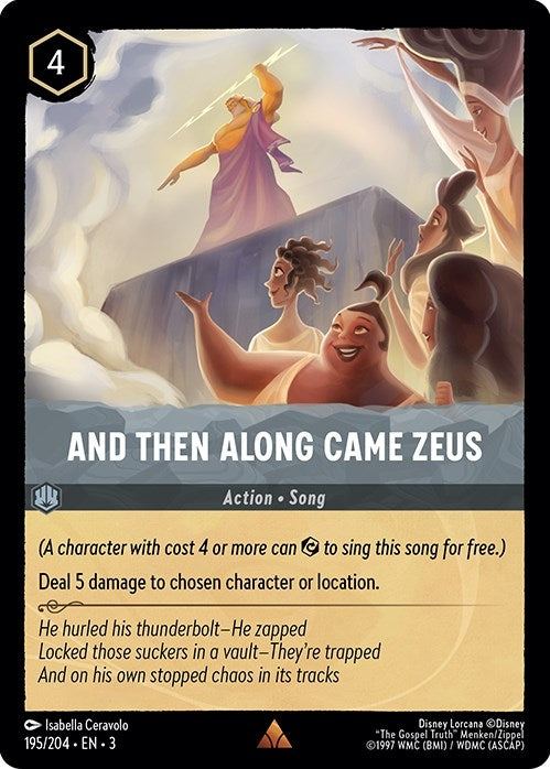 Image for And Then Along Came Zeus (195/204) (Into the Inklands) - Disney Lorcana
