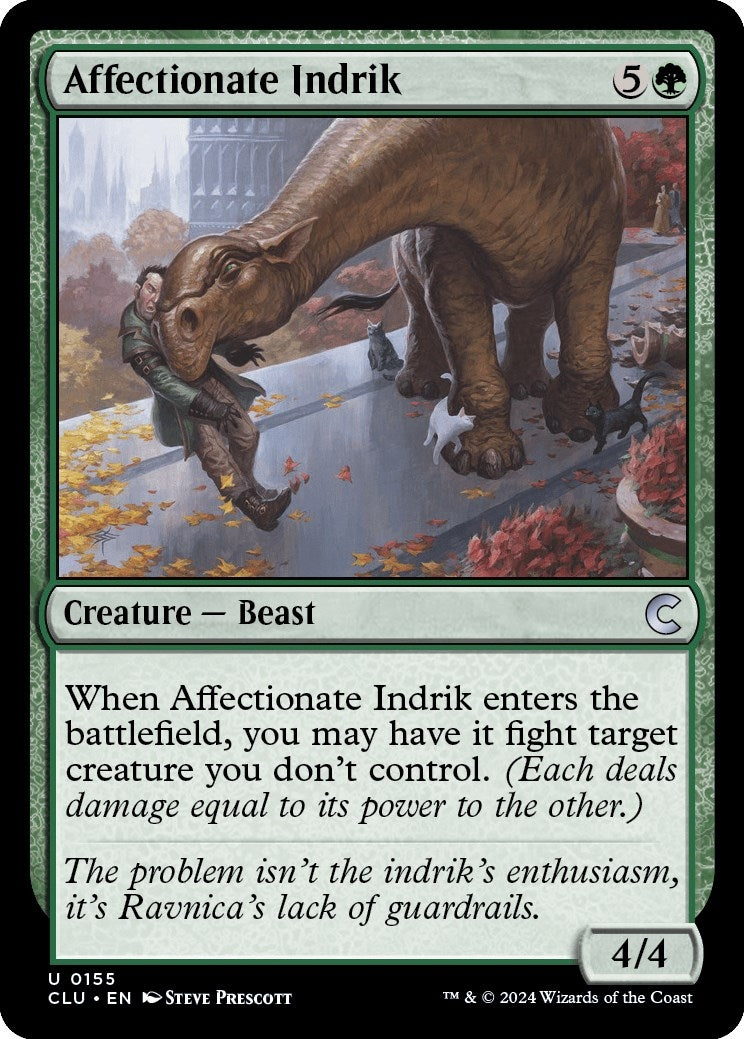 Image for Affectionate Indrik (155) (Ravnica: Clue Edition) - Magic: The Gathering