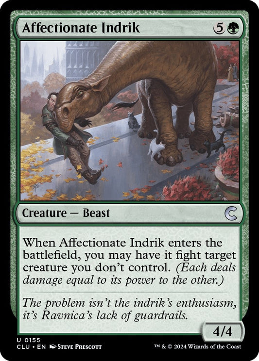 Image for Affectionate Indrik (155) (Ravnica: Clue Edition) - Magic: The Gathering