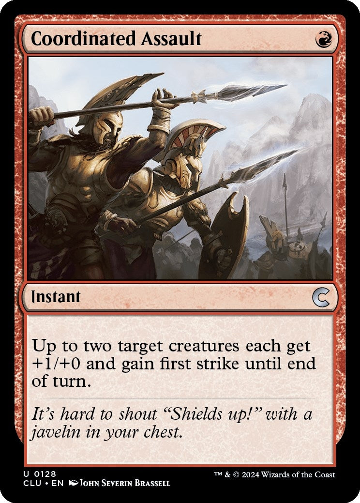 Image for Coordinated Assault (128) (Ravnica: Clue Edition) - Magic: The Gathering