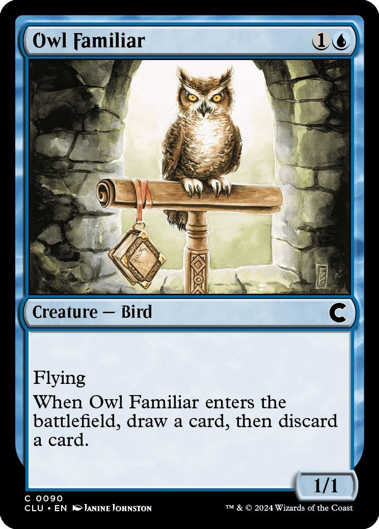 Image for Owl Familiar (90) (Ravnica: Clue Edition) - Magic: The Gathering