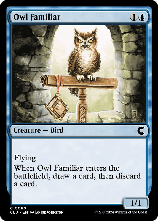 Image for Owl Familiar (90) (Ravnica: Clue Edition) - Magic: The Gathering