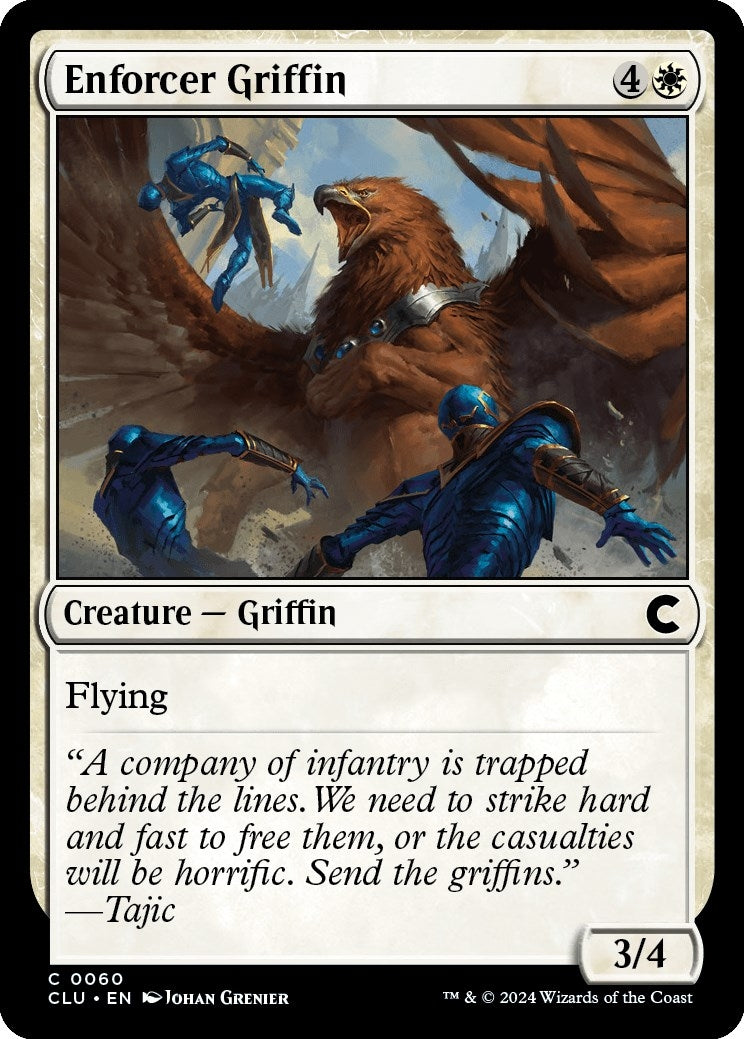 Image for Enforcer Griffin (60) (Ravnica: Clue Edition) - Magic: The Gathering
