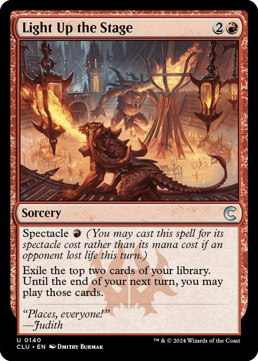 Image for Light Up the Stage (140) (Ravnica: Clue Edition) - Magic: The Gathering