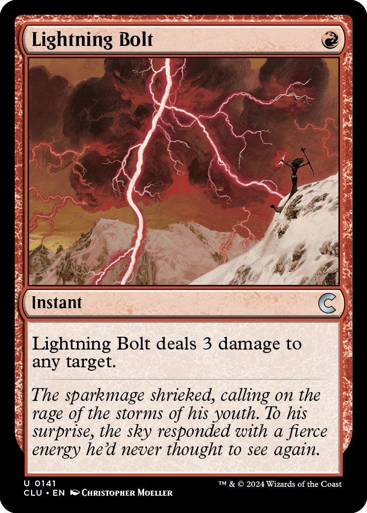 Image for Lightning Bolt (141) (Ravnica: Clue Edition) - Magic: The Gathering