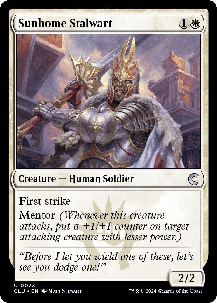 Image for Sunhome Stalwart (73) (Ravnica: Clue Edition) - Magic: The Gathering