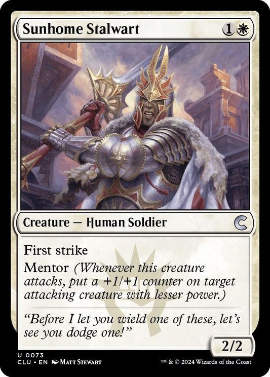 Image for Sunhome Stalwart (73) (Ravnica: Clue Edition) - Magic: The Gathering