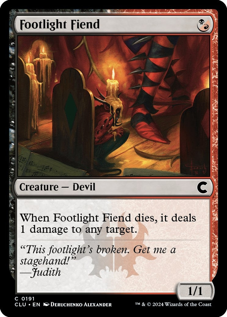 Image for Footlight Fiend (191) (Ravnica: Clue Edition) - Magic: The Gathering