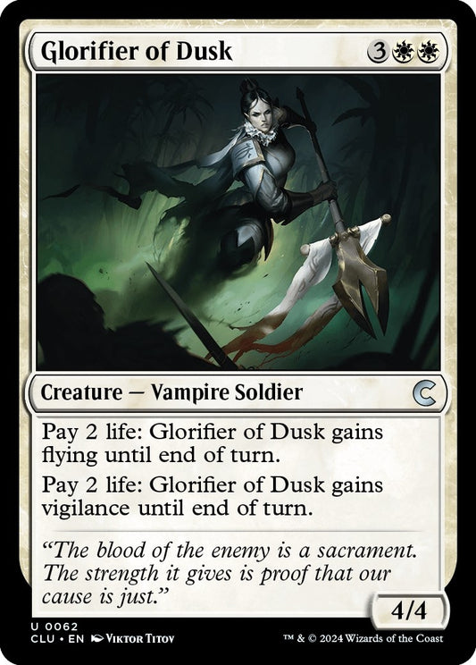 Image for Glorifier of Dusk (62) (Ravnica: Clue Edition) - Magic: The Gathering