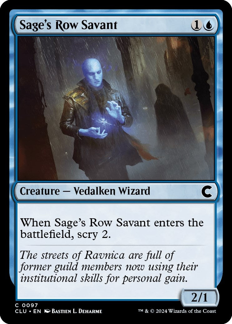 Image for Sage's Row Savant (97) (Ravnica: Clue Edition) - Magic: The Gathering