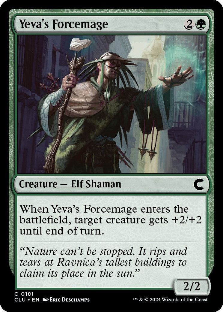 Image for Yeva's Forcemage (181) (Ravnica: Clue Edition) - Magic: The Gathering