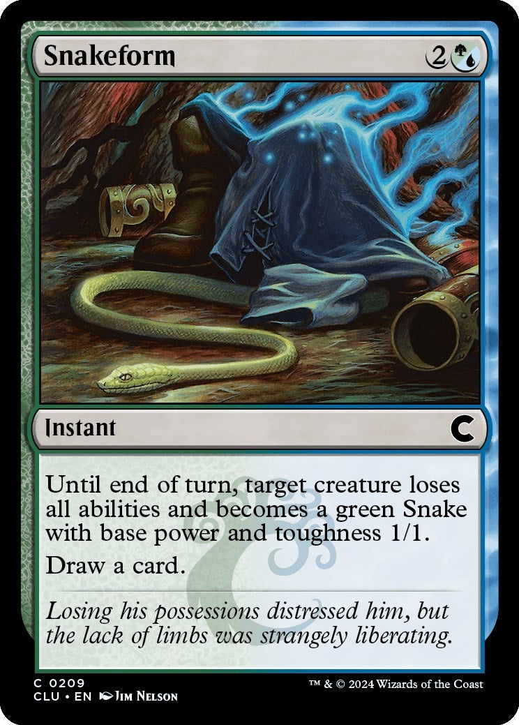 Image for Snakeform (209) (Ravnica: Clue Edition) - Magic: The Gathering