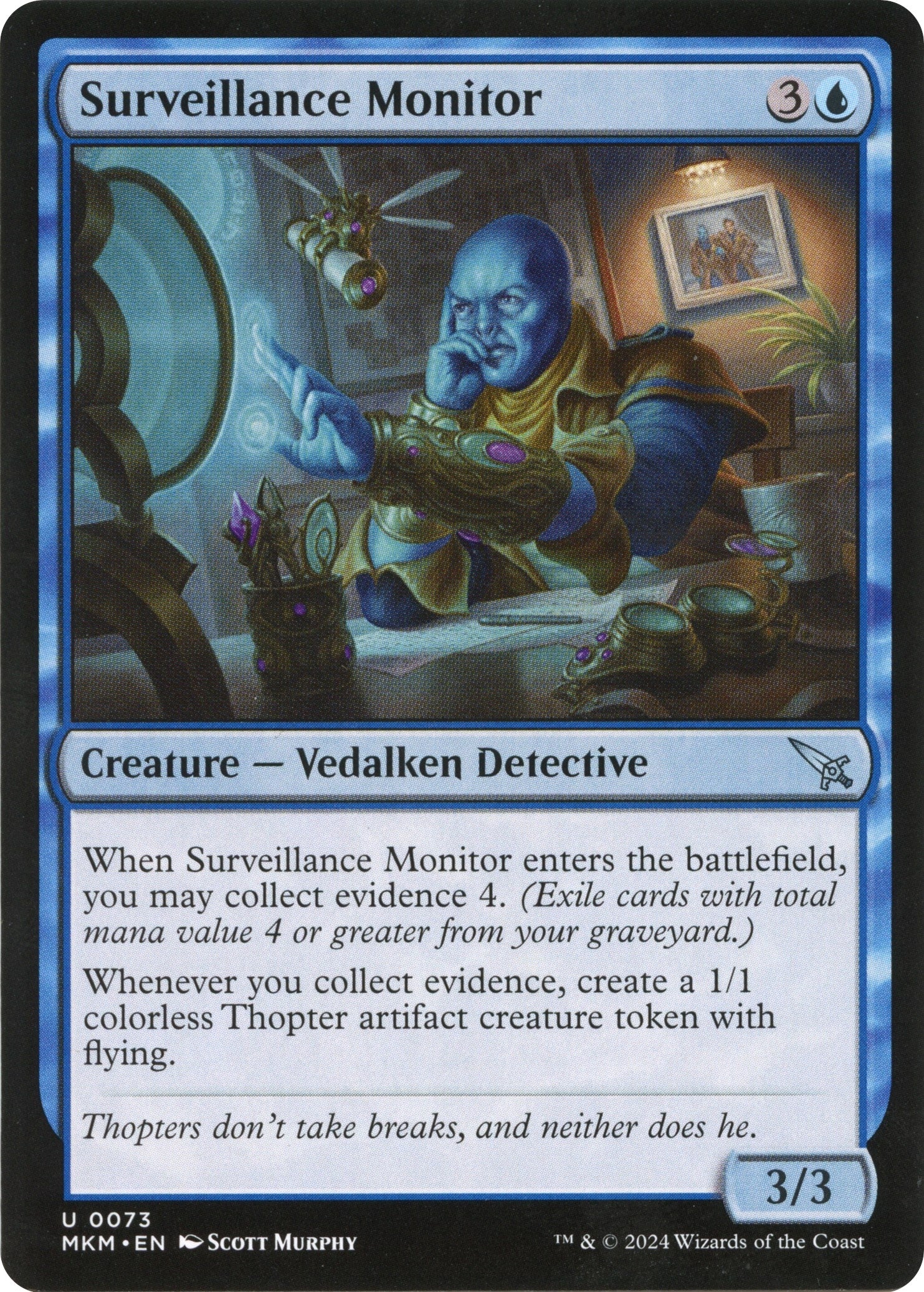 Image for Surveillance Monitor (a) (73) (Murders at Karlov Manor) - Magic: The Gathering
