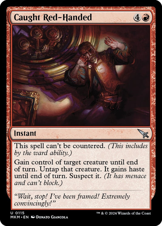 Image for Caught Red-Handed (115) (Murders at Karlov Manor) - Magic: The Gathering