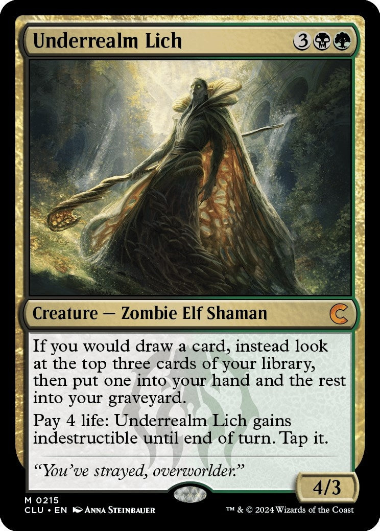 Image for Underrealm Lich (215) (Ravnica: Clue Edition) - Magic: The Gathering