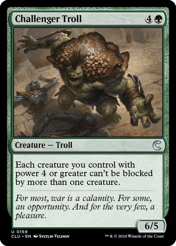 Image for Challenger Troll (159) (Ravnica: Clue Edition) - Magic: The Gathering