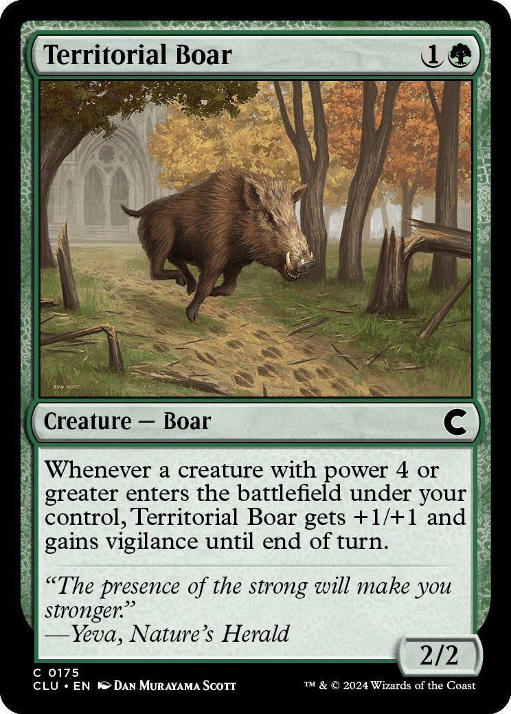 Image for Territorial Boar (175) (Ravnica: Clue Edition) - Magic: The Gathering