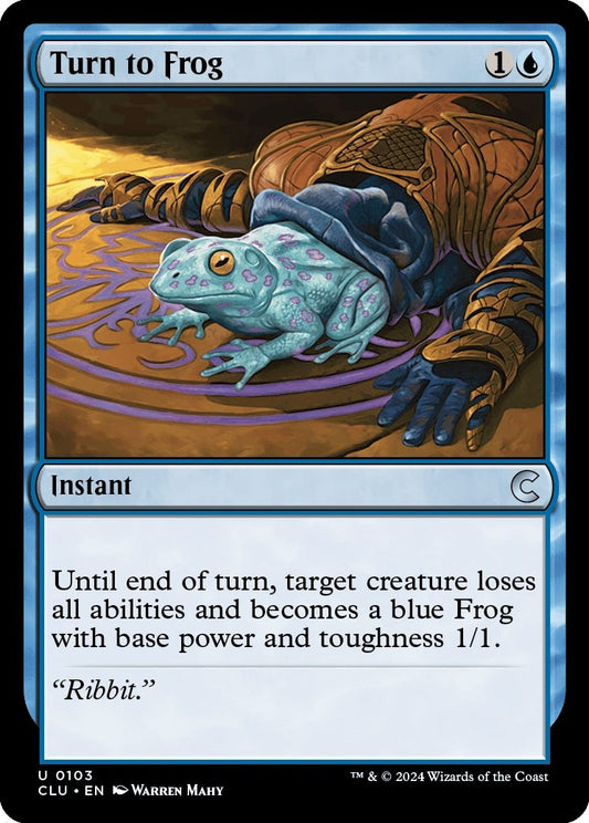 Image for Turn to Frog (103) (Ravnica: Clue Edition) - Magic: The Gathering