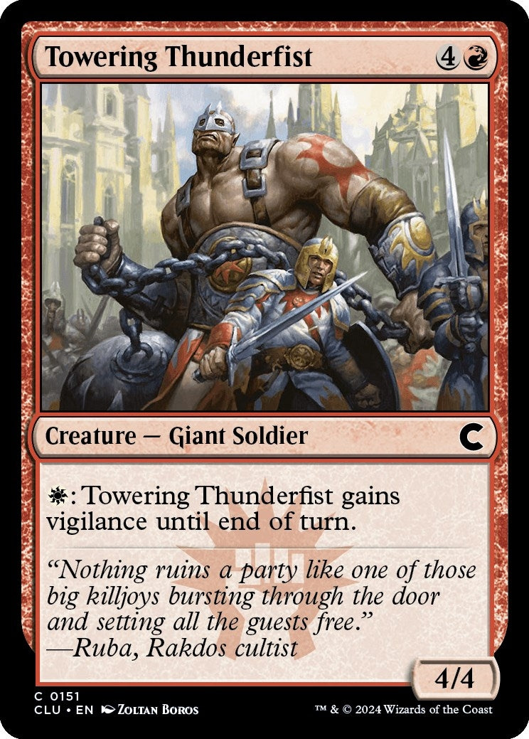 Image for Towering Thunderfist (151) (Ravnica: Clue Edition) - Magic: The Gathering