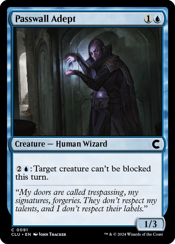 Image for Passwall Adept (91) (Ravnica: Clue Edition) - Magic: The Gathering