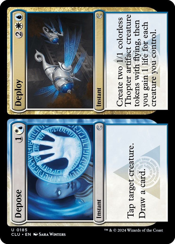 Image for Depose // Deploy (185) (Ravnica: Clue Edition) - Magic: The Gathering