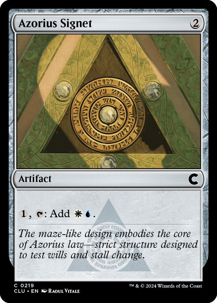 Image for Azorius Signet (219) (Ravnica: Clue Edition) - Magic: The Gathering