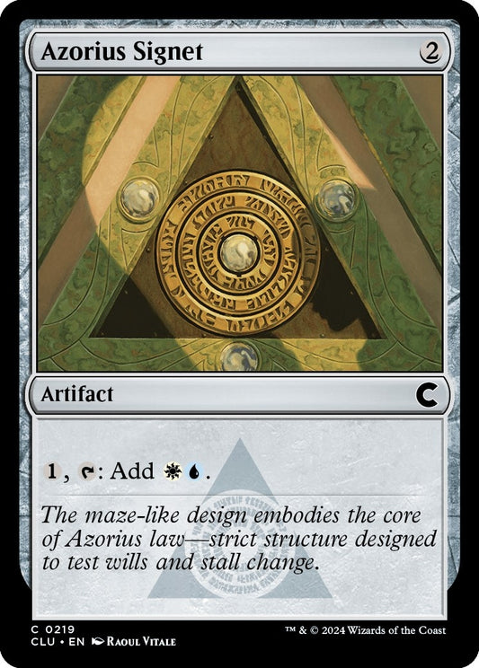Image for Azorius Signet (219) (Ravnica: Clue Edition) - Magic: The Gathering