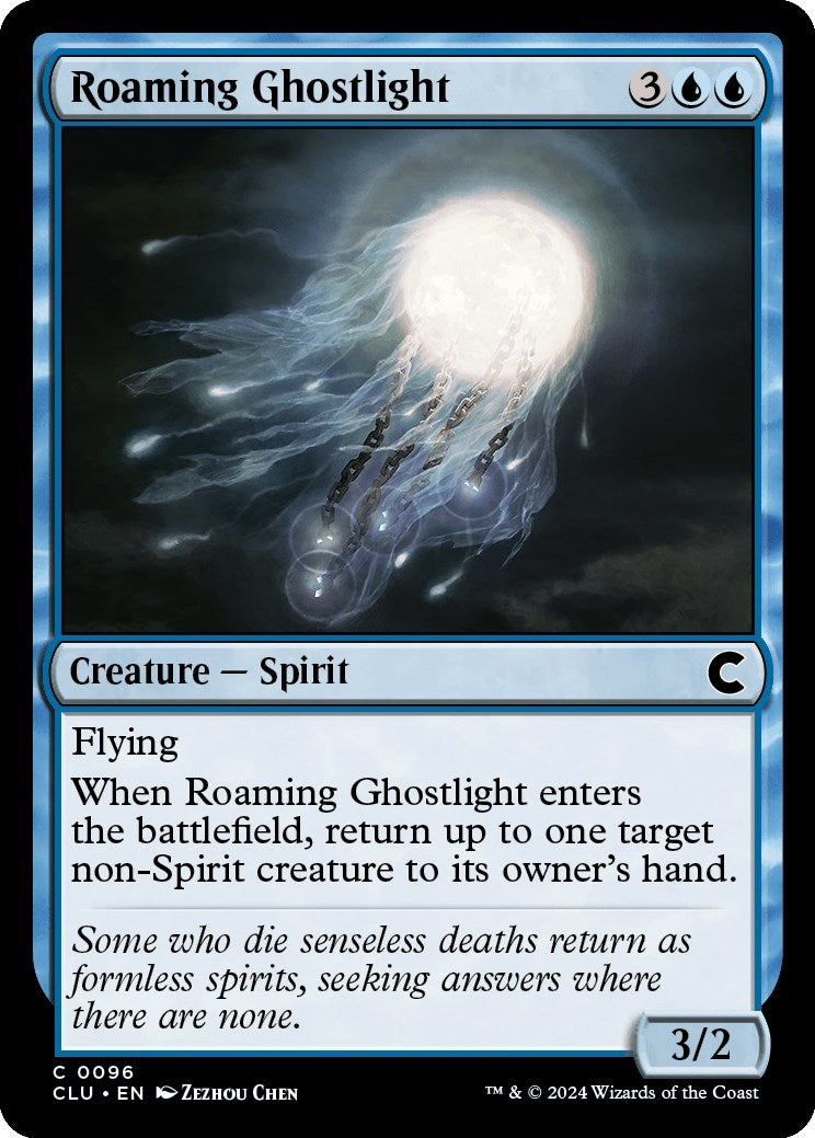 Image for Roaming Ghostlight (96) (Ravnica: Clue Edition) - Magic: The Gathering