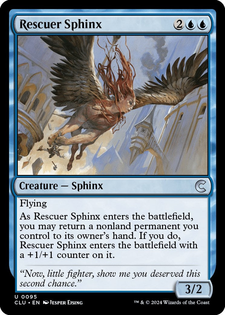 Image for Rescuer Sphinx (95) (Ravnica: Clue Edition) - Magic: The Gathering