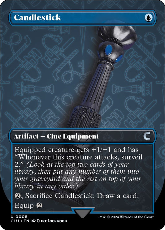 Image for Candlestick (Borderless) (8) (Ravnica: Clue Edition) - Magic: The Gathering