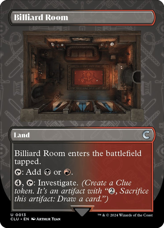 Image for Billiard Room (Borderless) (13) (Ravnica: Clue Edition) - Magic: The Gathering
