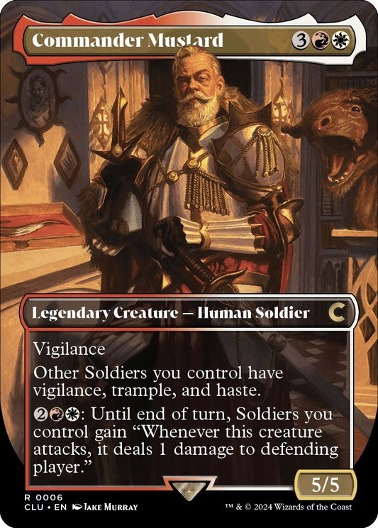 Image for Commander Mustard (Borderless) (6) (Ravnica: Clue Edition) - Magic: The Gathering